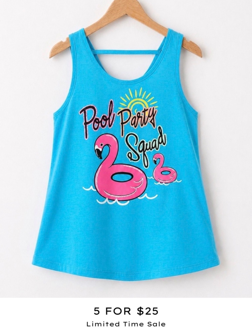 Wonder Nation Girls Pool Flamingo Tank Top Size Large 10-12